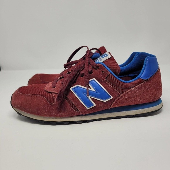 [SOLD]New Balance Shoes 9.5 Burgundy Red Blue Sneakers Lifestyle Classic M373SRB - Picture 6 of 16